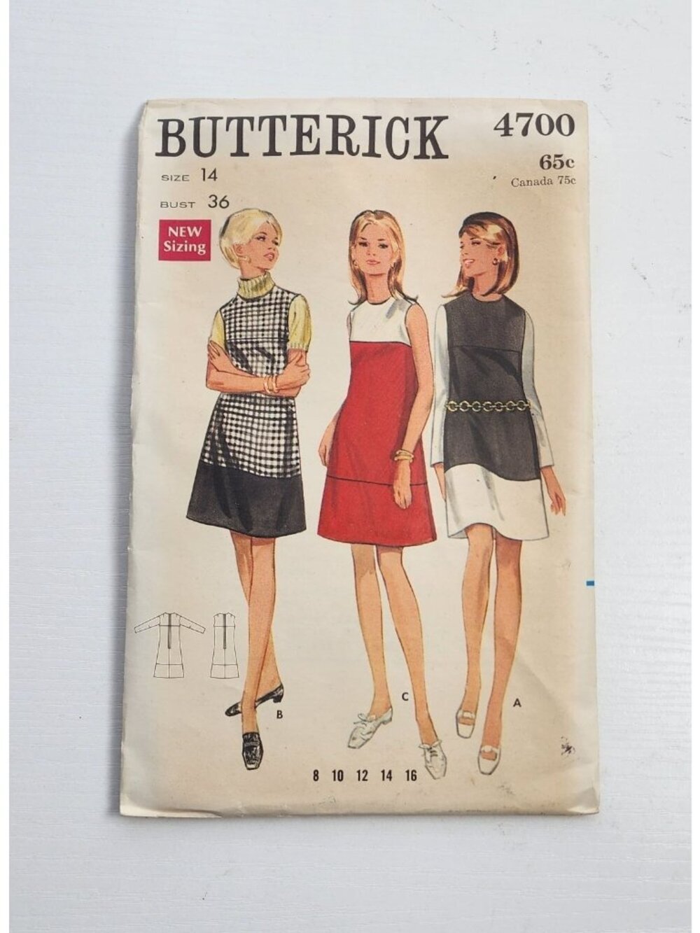 Vintage Butterick Clothing Pattern #4700